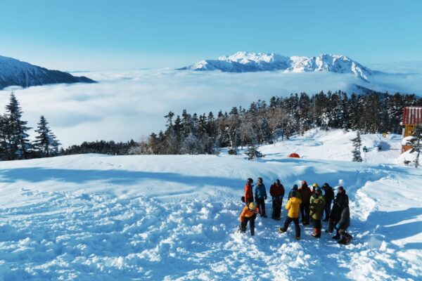 西穗高岳初級雪訓